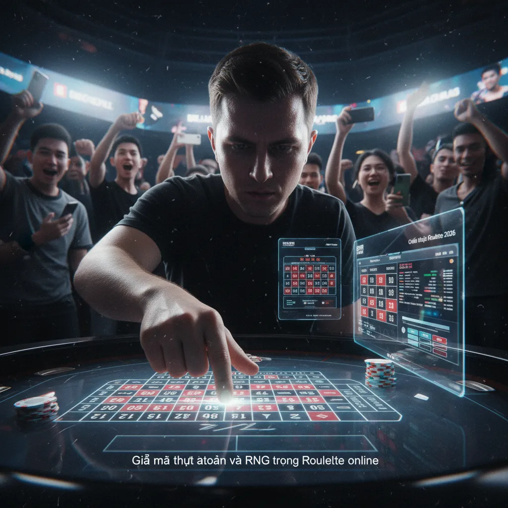 Giao diện Roulette online và RNG
